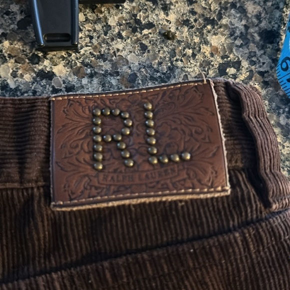 Ralph Lauren ladies brown corduroy pants Size 12 - Picture 4 of 5